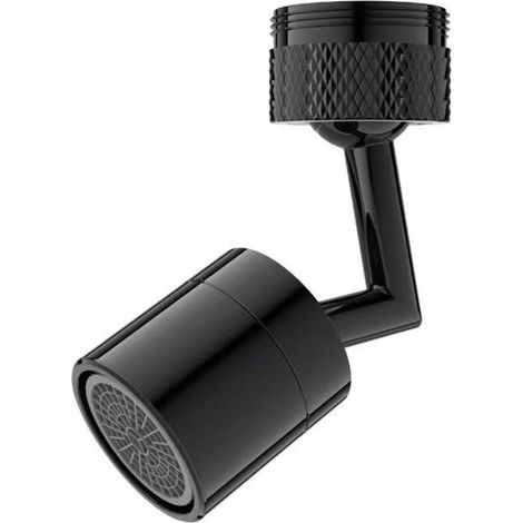Rallonge de robinet de cuisine en laiton noir 720 °, robinet de salle de bain, robinet rotatif, rallonge de pulvérisateur, économie d'eau, adaptateur de buse de robinet 1 Mode (1/3)