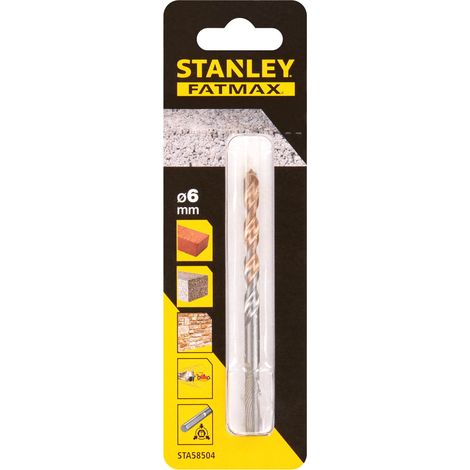 Broca para piedra 6x100mm con vástago de 3 caras Stanley STA58504-QZ
