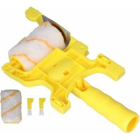 Pinceau à rouleau pour bordure de peinture, brosse à rouleau multifonctionnelle à main pour coupe propre et nette 1 lot de 5 pièces pour la peinture de plafond de mur de salle à la maison (1/5)