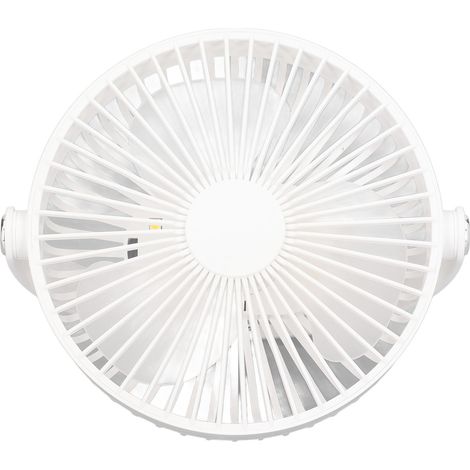 Ventilateur de Camping USB Rechargeable 3 Vitesses avec Lumière Nuit Portable pour Tente et Dortoir