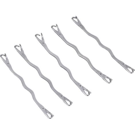Lot de 5 aiguilles à repriser double extrémité en acier inoxydable, outils de couture et tricot pour usage domestique (1/5)