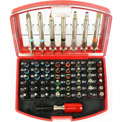 Juego de puntas 56 piezas, marca Silver, modelo profesional, ideales para trabajos de precisión en mecánica, alta durabilidad y rendimiento en reparaciones automotrices. (1/2)