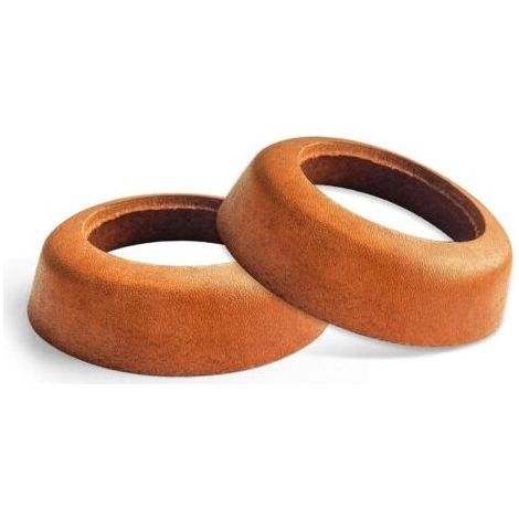 Juntas de cuero Roleader tipo 75 para bombas manuales: sellado óptimo, diámetro interior de 53 mm, paquete de 2 unidades para jardines y céspedes. (1/5)