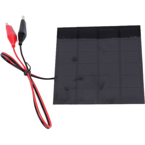Module de panneau solaire 2W 6V avec clip, carte de charge solaire DIY pour jouets et lampes. (1/5)