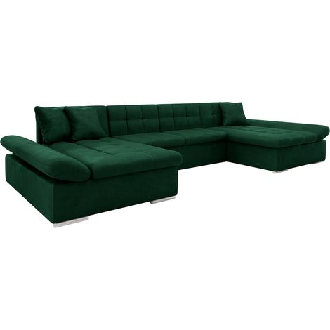 Sofá rinconero Comfivo Ficus II, Piano 26, Función de descanso, Almacenaje, 360x160x75cm, 0