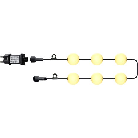 Guirlande lumineuse d'extérieur 6 boules Ampoule LED 5,5m avec crochet (1/5)