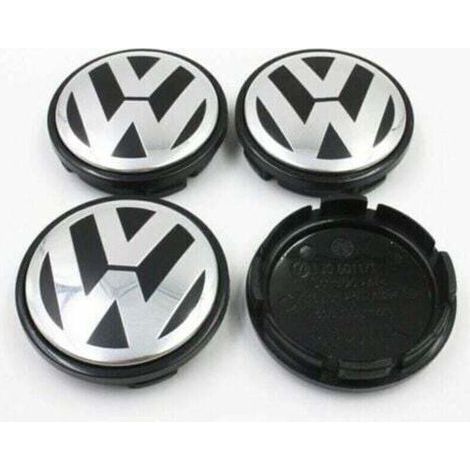 Cache-moyeux aluminium d’origine – Lot de 4 pièces, diamètre 65 mm, pour jantes alliage léger (1/3)