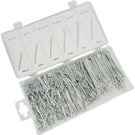 Set di 1000 spille a forchetta, argento-Crezuo