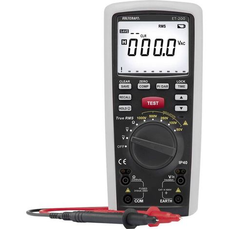 [NEUWERTIG] B-Ware Voltcraft ET-200 Isolationsmessgerät Isolationstester Prüfgerät Testgerät 20 GΩ