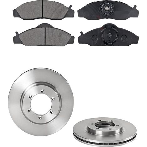 KIT FRENI ANTERIORI compatibile con DAEWOO KORANDO (KJ) - DISCHI + PASTIGLIE OEM: FDB1156, FDB1737, FDB600 / 17015 /SOSTITUZIONE DIRETTA/BASSA POLVERE/SILENZIOSO (1/5)