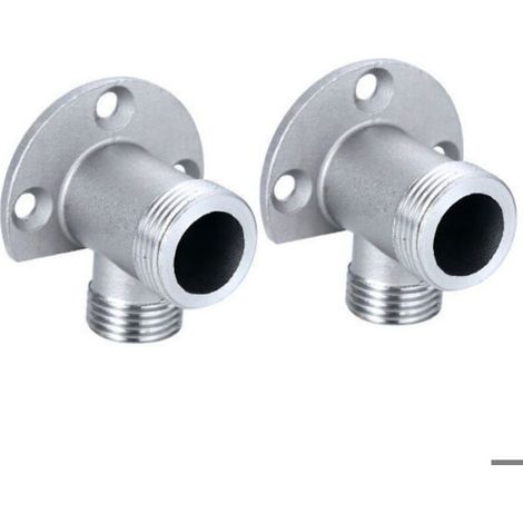Kit D'installation - Pour Robinet Apparent - Système De Douche Extérieur - Mitigeur Thermostatique - Conversion Encastré Surface - Cuivre Chromé (1/5)