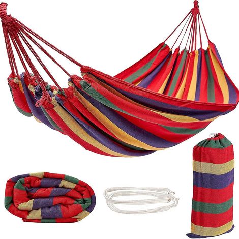 Filiyano – sac de voyage portable – Hamac d'extérieur en toile tissée, sac de voyage portable, jardin, camping 1 KLB (1/5)