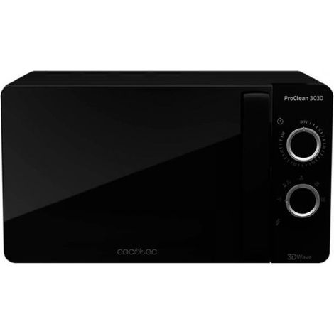 Cecotec – Micro-ondes à poser 20 L – 700 W – Revêtement Ready2Clean – Technologie 3DWave – 6 niveaux de fonctionnement (1/9)