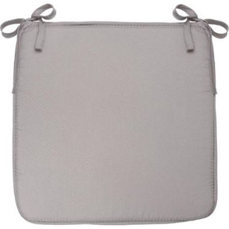 Galette de Chaise "Micro" 39x39cm Gris (1/3)