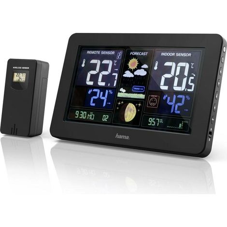 Barometro Hama Premium Nero con schermo LED