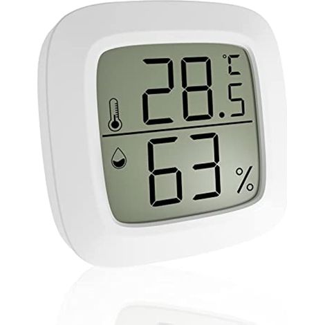Thermomètre Numérique pour Aquarium Reptile, Haute Précision - 4℉ à 140℉, Humidité 20% à 99%, Affichage LED, Autonomie Longue - Surveillance Température et Humidité, Montage (2pcs)