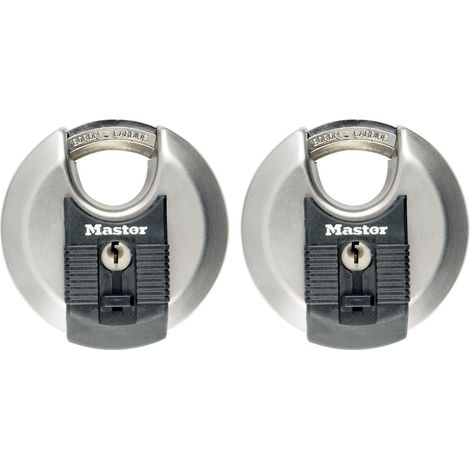 Master Lock Excell 70mm Discus Padlock Keyed Alike x 2