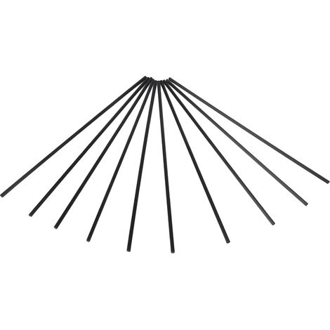 Lot de 10 bâtonnets de rechange en bois pour diffuseur d'arômes (9,8 pouces), noirs, pour le yoga et la méditation. (1/5)