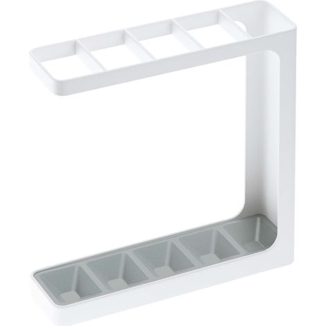 Yamazaki Umbrella Stand Portaombrelli, Acciaio, Bianco, 24x7x27 cm (1/5)