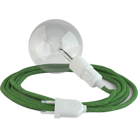 Lampada a sospensione creative-cables rx08 bronte cotton snake cavo 5m (1/3)