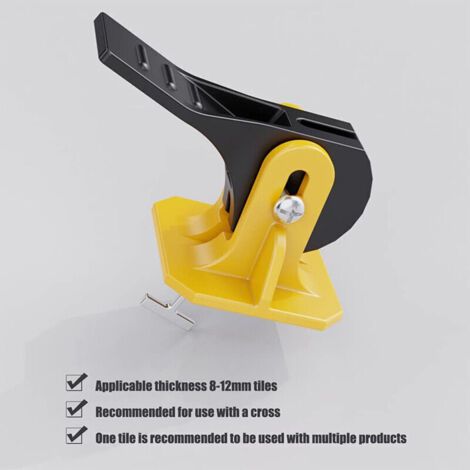 Kit de système de nivellement de carrelage - 50 pièces - Réutilisables - Réglables - Pour carreaux de 8 à 12 mm - 50 broches en T en acier de rechange remplaçables - Pour mur et sol (1/3)