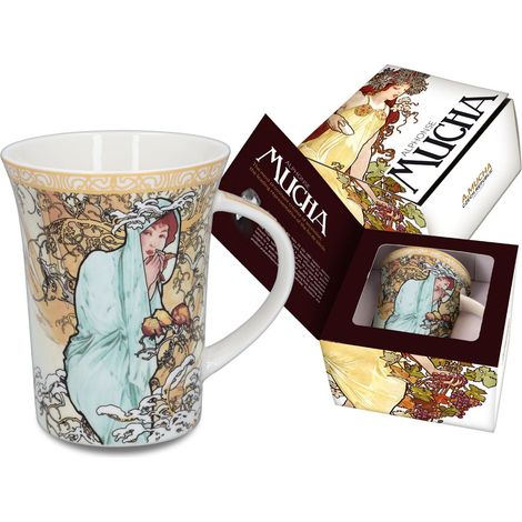 Carmani, Alfons Mucha Becher, Vier Jahreszeiten - Winter