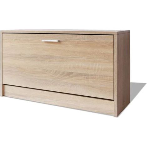 Tabouret à chaussures en chêne, 80 x 24 x 45 cm (1/5)