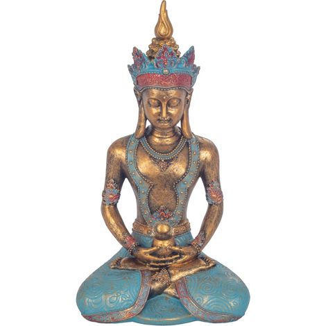 Signes Grimalt Figura De Buda Figuras Buda Budas Dorado 13x19x35cm 36579