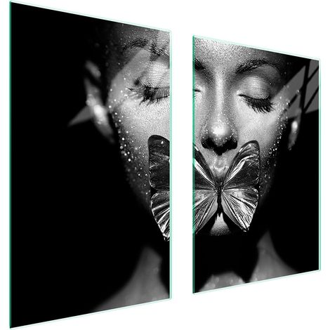 Assiette de protection en verre pour la cuisine 65x52 femme (1/5)