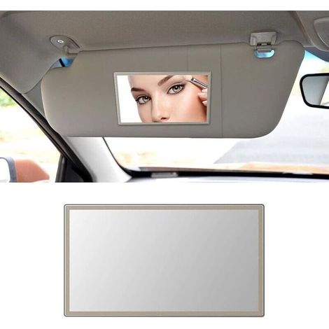 Miroir pare Soleil Voiture, Miroir Pare Soleil De Voiture, Miroir de Courtoisie Voiture, Voiture Miroir de Courtoisie, Miroir de Maquillage Voiture, Petit, 110 x 65 MM (1/4)