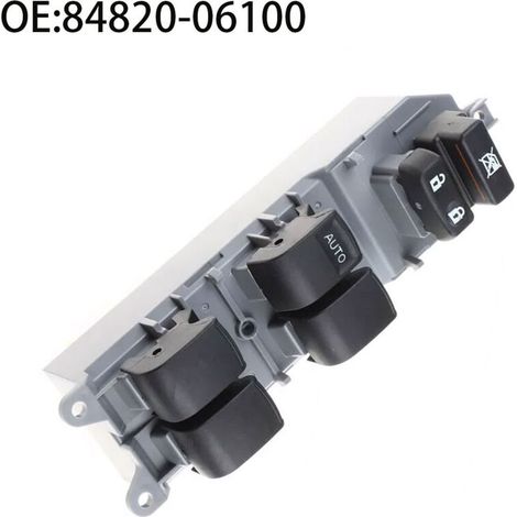 84820-06100 Interrupteur à bouton-poussoir de régulateur de vitre automobile, adapté aux Toyota Camry, Corolla et RAV4, pour contrôler la montée et la descente des vitres électriques.