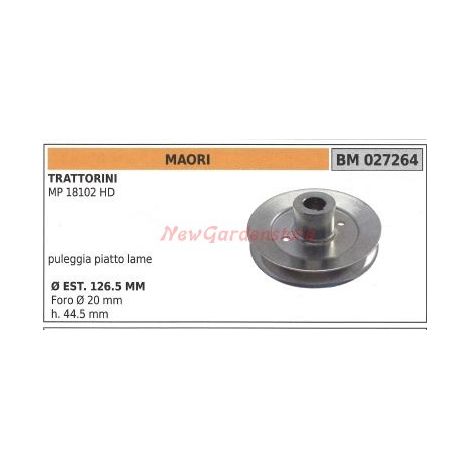 Puleggia per trattorino tagliaerba rasaerba tosaerba MP 18102HD MAORI 027264