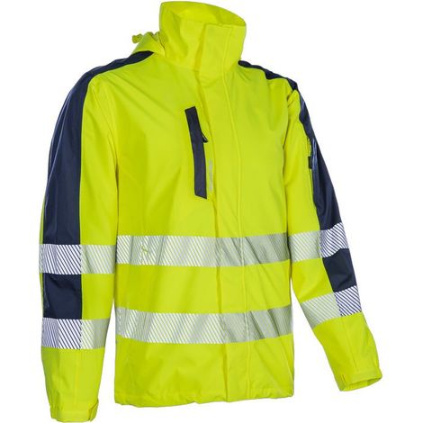 Veste haute visibilité imperméable coupe-vent softshell Coverguard HOTARU Jaune Fluo 3XL. (1/3)