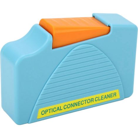 Glasfaser-Reinigungsbox, optischer Steckerreiniger, Jumper-Endflächen-Kabelzubehör, Blau