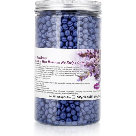 Film à Cire Chaude Épilation 500g Lavande pour Corps Maillot Jambes Soin (1/5)