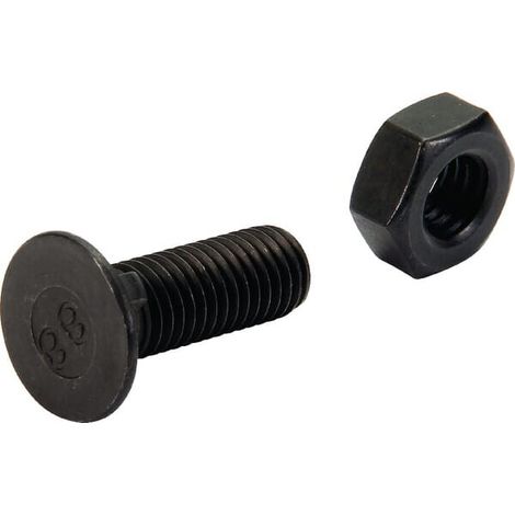 Bullone e dado per aratri M10x30 1 nasello DIN604 cl. 8.8 UNIVERSALE 10301N