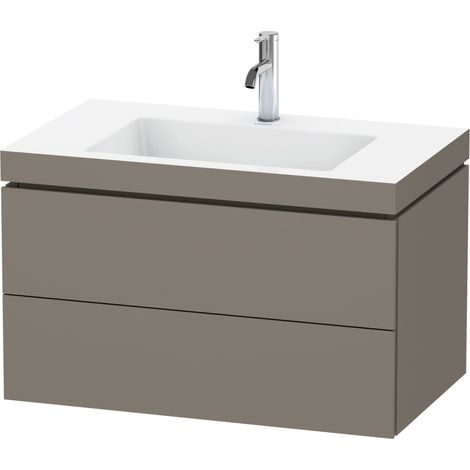 Duravit L-Cube c-bonded Ensemble suspendu, 2 tiroirs, sans (1/3)