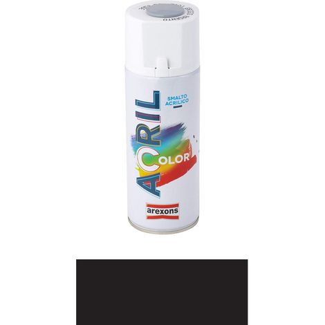 Spray Vernice Arexons ACRILCOLOR Acrilico Nero RAL 9005 (1/5)