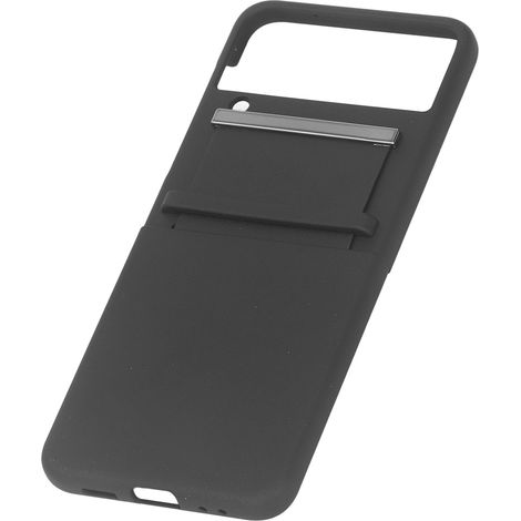Étui de téléphone antichoc, anti-rayures et pliable avec dragonne, noir, pour Galaxy Z Flip 4 (1/5)