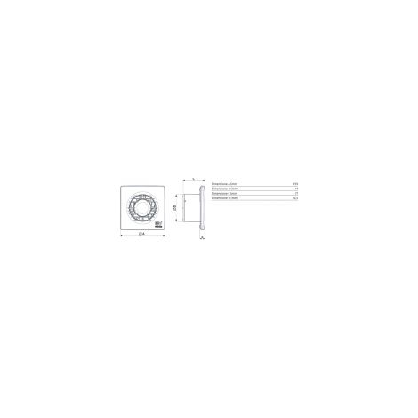 Vortice – Ventilateur de salle de bain axial 90mm – Débit 65m³/h – Faible bruit 28,8dB – Protection IPX4 – SKU 11122 (1/10)