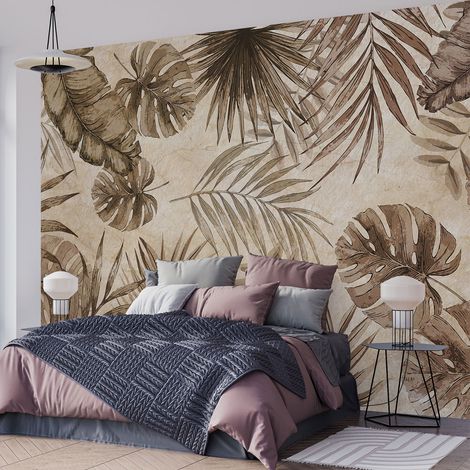 Papier peint panoramique - Plantes tropicales - 130 cm x 81 cm (1/4)