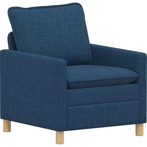 Canapé Bleu 76 x 81 x 87,5 cm Tissu vidaXL (1/5)