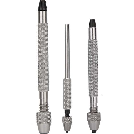 Set de 3 pinces à main pour perçage de précision, accessoires de fabrication de bijoux, foret manuel haute précision (1/5)