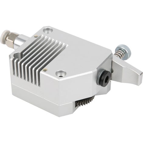 Extrudeuse Double Entraînement en Métal pour Imprimante 3D, Compatible Fil 1.75mm (Argent) (1/5)