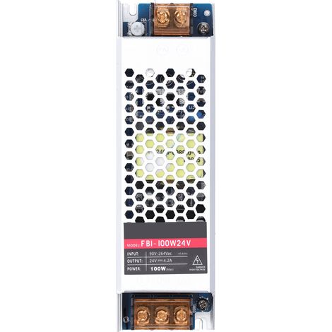 Alimentation LED 100W FBI Series, adaptateur secteur étanche intérieur 24V DC, driver longue bande AC90-264V (1/5)