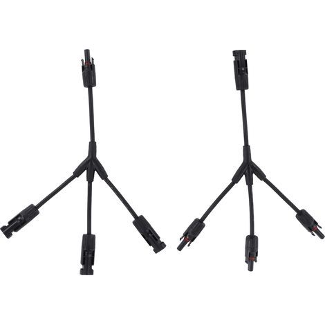 Connecteur solaire branche en Y 1000V 50A IP67, adaptateur parallèle étanche, séparateur pour l'extérieur (1/5)
