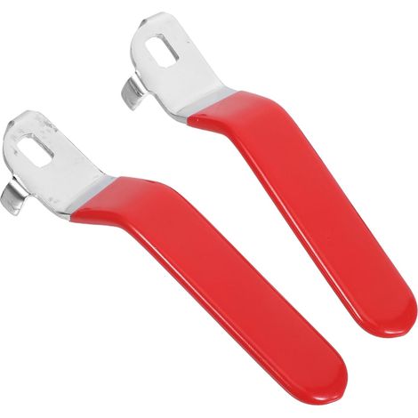 Poignée de Vanne à Bille Rouge 2 Pièces, Fer et Pvc (1/5)