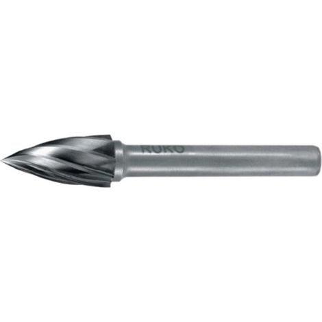 Fresa in metallo duro RUKO SPG Ø 6 mm lunghezza testa 18 mm Ø gambo 6 mm dentatura Alu - 116025A (1/4)