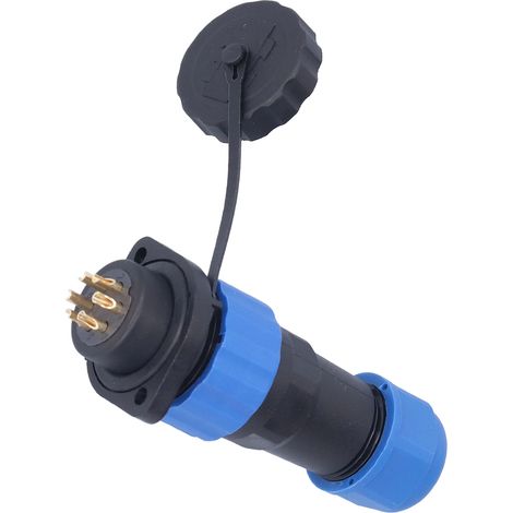 IP68 wasserdichter elektrischer Steckverbinder, Edelstahl-Flanschstecker (weiblich), Industrieadapter AC380V SP206 10A für Maschinenverdrahtung (1/5)