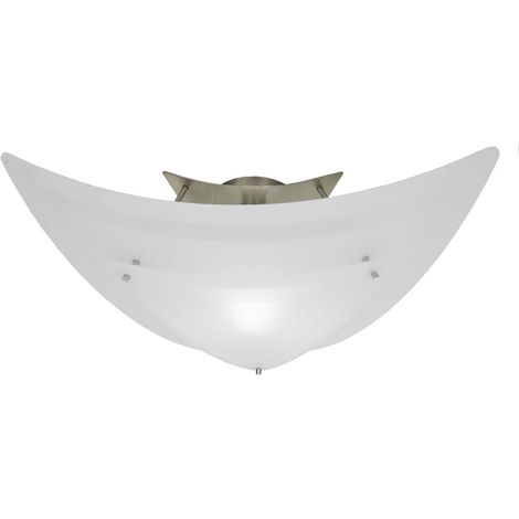 Lampada da soffitto plafoniera lampada da soffitto in vetro satinato illuminazione Delta 858022
